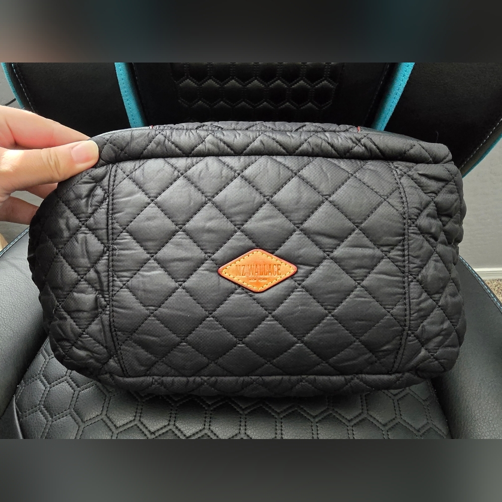 MZ Wallace Large Crosby Hobo In Black/Silver Hardware - Picture 2 of 10